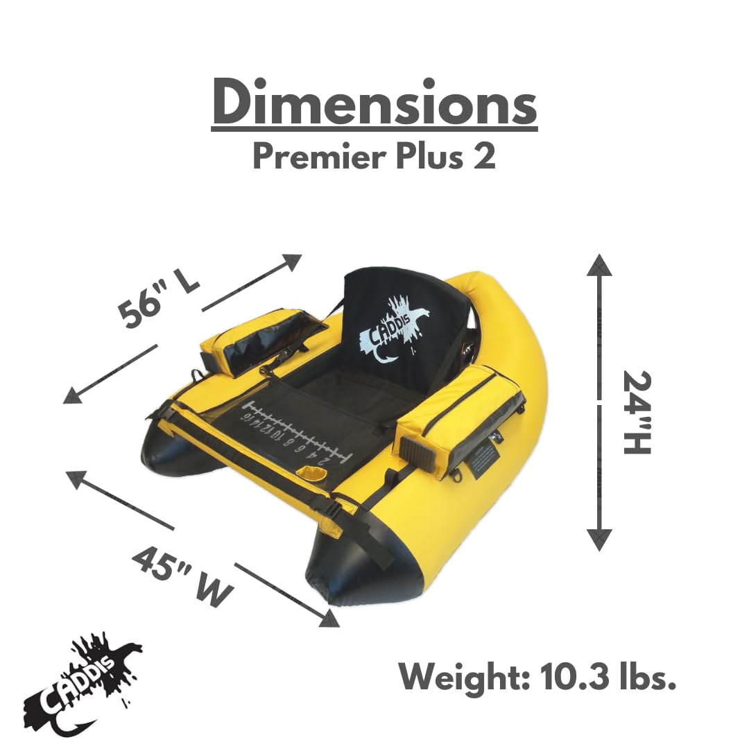 Premier Plus II Float Tube for Fishing and Angling (Made by Caddis